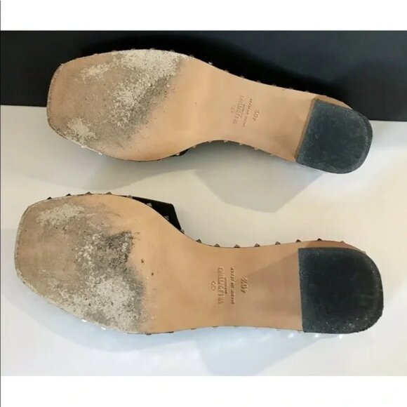 Authentic Valentino Soul Rockstud block heel leather sandals. Size EU 40.5 - Picture 6 of 8